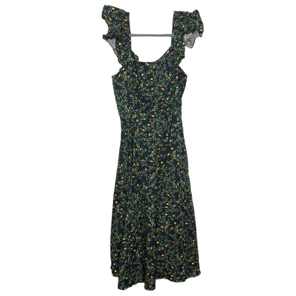 Hill House Dresses & Skirts - Hill House Home Womens Daphne Nap Dress Large Midnight Garden Blue Floral NWT